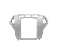 9.7 Inch 2 Din Car Radio Fascias For FORD For MONDEO 2007-2010 Tesla Style Multimedia Frame Video Player Navigation DVD Panel Trim Car stereo facia(Silver)