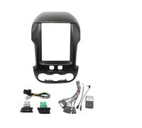 9.7 Inch 2 Din For For RANGER 2012-2015 Car Radio Fascias Multimedia Frame Video Player Navigation DVD Panel Trim Car Radio Fascia(Black Frame full set)