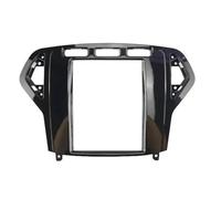 9.7 Inch For FORD For MONDEO 2007-2010 2 Din Car Radio Frame Fascia Tesla Style Android MP5 Head Unit Audio Dash Fitting Panel Kit Car Stereo Facia(Black Frame)