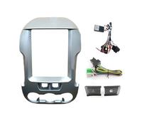 9.7" VERTICAL SCREEN For For Ranger F250 2010-2016 Car Radio Fascias Tesla Style Android MP5 Stereo Player 2Din Head Unit Frame Car Radio Front Panel Frame(A SET Silver)