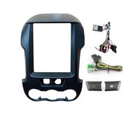 9.7" VERTICAL SCREEN For For Ranger F250 2010-2016 Car Radio Fascias Tesla Style Android MP5 Stereo Player 2Din Head Unit Frame Car Radio Front Panel Frame(A SET BLACK)