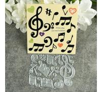 9.7x7.4cm Music Note Metal Cutting Dies Cut Stencils for Scrapbooking Embossing Paper Photo Album Decorative Card Making Template