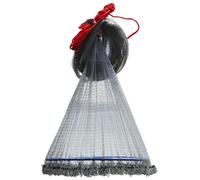 9.8-16.4' Radius Beginners Saltwater Fishing Cast Net with 60cm Disc, Monofilament Hand Throw Casting Nets for Rivers Lakes(2F,Height 5.0m/16.4ft)