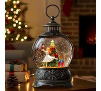 9.8" Christmas Snow Globe Water Lantern with Clara & Nutcracker Suite Scene Battery Operated or USB Powered Musical Lighted Holiday Decoration for Tabletop Display for Family and Friends