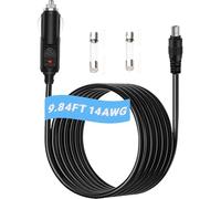 9.8 FT Car Charging Cable, 14AWG DC8020 Car Cigarette Lighter Cable Compatible with Jackery Portable Power Station Explorer 3000Pro 2000Plus 2000Pro 2000 1500Pro 1500 1000Pro 1000 v2 (9.8 FT, DC8020)