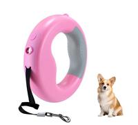 9.8 Ft Retractable Dog Leash, Tangle-Free Heavy Duty ABS Nylon Dog Lead with LED Light for Small, Medium & Large Dogs