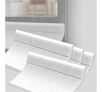 9.8 Ft Waterproof Door Seal StripRain Drip Guard Easy Install Draft Proof No Drill Black & White Available in 15 Pcs for Ultimate Rain Protection and Energy Savings