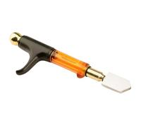 9.8 in / 25 cm Grip Glass Cutter, Oil Feed Glass Cutter with Roller Wheel for Smooth, Effortless Cutting, Tungsten Steel Cutting Edge, Auto Oiling, Glass Breaking, DIY Hot Melt Glass Projects