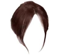 9.8 inch Partial Bangs Hair Piece Natural Clip Bangs Breathable Human Hair Toppers for Women Realistic Lightweight Dark Brown