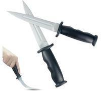 9.8" Realistic Rubber Dagger Prop Sword - Soft Safe Martial Arts Training, Cosplay & Halloween Accessory for 16+ Adults, Fake Weapon for Play Fighting