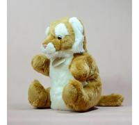 9.8" Tiger Plush Hand Puppet, Soft Yellow Tiger Puppet for Storytelling, Cute Tiger Plush Toy