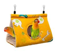 9.84x5.51 Inch Hanging Bird Nest Hangar Cabin Plush Parrot Nest Hut Winter Parakeet Shelter | For Macaws, Parakeets, Budgies, Cockatiels, Pines