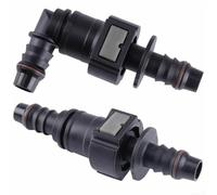 9.89-ID8 Angled Fuel Line Quick Release Coupler Connector for 8mm Nylon or 10mm Rubber Hoses, Fuel Pipe Connection for Car Boat For Bike Van