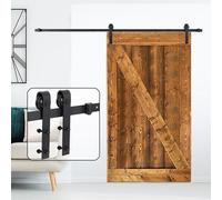 9.8FT/300cm Single Barn Door Sliding Kit - Sliding Track Barn Door Hardware Kit, Sliding Door Kits for Indoor/Outdoor Use