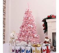 9.8ft artifical christmas tree with decorations flowers glitter ornaments christmas metal legs for holiday decoration wedding -pink 9.8ft the new