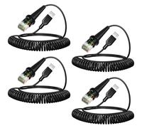 9.8ft Coiled Scanner Cable for Honeywell Voyager MS9540 Cable MS9520 MS5145 MS1890 MS9524 MS9535 MK9540 MK9540-32A38 MS9541 MS9544 MS9590 MS9590i MS3780 Fusion Cord Barcode Scanner Power Cord (4)