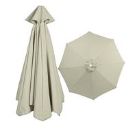 9.8ft Parasol Replacement Cloth, Umbrella Replacement Fabric Garden Parasol Replacement cover Polyester Replacement Canopy for 6 Ribs Standard, Cantilever, Offset Hanging Parasols(Color:Topaz,Size:6 r