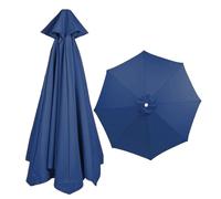 9.8ft Parasol Replacement Cloth, Umbrella Replacement Fabric Garden Parasol Replacement cover Polyester Replacement Canopy for 6 Ribs Standard, Cantilever, Offset Hanging Parasols(Color:Navy blue,Size