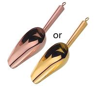 9.8in Stainless Steel Ice Scraper Spoon Dry Food Flour Candy Scoop Utensil Ice Spoon for Face
