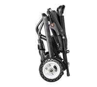 9.8kg Ultra-Light Power Electric Wheelchair with 6A Lithium Battery Aluminum Alloy Lightweight Foldable for Disabled Elderly Smooth Precise Steering(20ah)