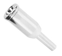 9.8mm Trumpet Mouthpiece, Silver - Plated Copper Instrument Mouthpiece with Water Injection Function, Universal Replacement Accessory for Standard Trumpets