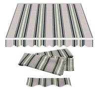 9.8x8ft Electric Retractable Patio Awning Replacement Fabric - Heavy-Duty Sun Shade Canopy for Decks, Patios, and Outdoor Shelters - Multi-Purpose Protection