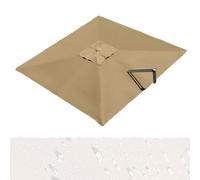 9.8x9.8ft & 8.2x8.2ft Patio Umbrella Replacement Canopy - UV Protection Cover for 8x8ft Cantilever Umbrella, Outdoor Garden Pool Parasol Cloth, Weather-Resistant Fabric