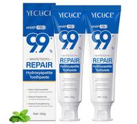 9.9% Hydroxyapatite Toothpaste 2 Pack, Nano Hydroxyapatite Toothpaste Protects Enamel and Strengthens Teeth, Cleans and Freshens Breath