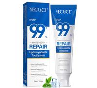 9.9% Hydroxyapatite Toothpaste for Enamel Repair and Tooth Strengthening, Nano Hydroxyapatite Remineralizing Toothpaste, Fluoride Free Gentle Whitening Tooth Paste for Sensitive Teeth, Fresh Mint