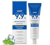 9.9% Hydroxyapatite Toothpaste for Enamel Repair & Remineralizing Gum, Nano Hydroxyapatite Enamel Repair Toothpaste, Fluoride-Free Whitening for Sensitive Teeth,Fresh Mint