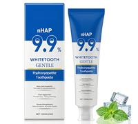 9.9% Hydroxyapatite Toothpaste for Enamel Repair & Remineralizing Gum, Sensitivity Relief, Cavity Prevention, Fluoride-Free Whitening for Sensitive Teeth, Fresh Mint