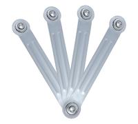 9.9 Inches Glider Bearing Arm Bracket 4Pcs, 7.5 Inches Centers, Silver