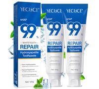 9.9% Nano Hydroxyapatite Toothpaste, 2PCS Hydroxyapatite Remineralizing Toothpaste, 99 White Tooth Repair Toothpaste for Enamel Repair and Strengthening, Fluoride Free for Sensitive Teeth, Fresh Mint