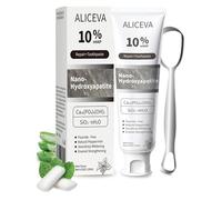 9.9% Nano Hydroxyapatite Toothpaste with Dual-Ended Tongue Scraper - GiftGem Enamel Repair & Whitening Toothpaste for Sensitive Teeth, Cavity Protection, Gum Care & Fresh Breath, Family Safe, 4.23oz