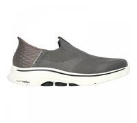 (9 (Adults')) Skechers Slip-ins: GO WALK 7 - Easy On 2 | Brown | Mens Slip Ins Trainers
