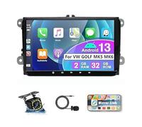 9" Android 13 Car Stereo for VW GOLF MK5 MK6 with Wireless Carplay/Android Auto,26EQ,WiFi & GPS Navigation,Bluetooth,AHD Backup Camera,2+32G