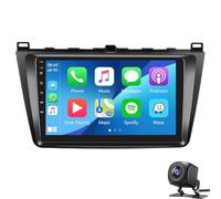 9" Android 15 Car Stereo for Maz-da 6 2007-2012 Touch Screen Double Din Radio Receiver w/Wireless Carplay Android Auto GPS Navigation Bluetooth Wifi BT SWC FM Backup Camera Mic(Color:8 CORE 2+32G)