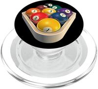 9-Ball Billiard Pool Balls Rack Cool Illustration Gift PopSockets PopGrip for MagSafe