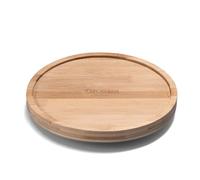 9" Bamboo Lazy Susan Revolution Turnable w/Rim - Rotating Bamboo Organizer Tray for Kitchen, Spices, Table, or Bathroom, Non-Slip, 360° Turnable