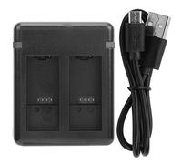 9 Battery Charger - Dual Slot Rapid Charging with Type - C and Micro USB Input, Lightweight Portable Design for All - Day Camera Power