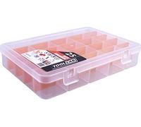 9" Beta Organiser 25 Compartment - Perfect for DIY tools and small parts. With removable separators and transparent lid