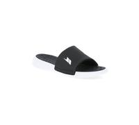 (9, Black / White) Trespass Mens Cushioned Sandals Slide