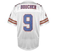 9 Bobby Boucher The Waterboy Adam Sandler Movie Mud Dogs Bourbon Bowl Stitched Football Jersey - white - XXL