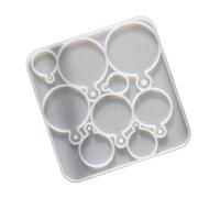 9 Cavities Silicone Miniature Tray Molds for Making Candy Chocolate Jelly Dessert Mousses Cake Decoration Epoxy Resin Elastomer Food Tray Cast