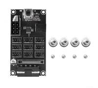 9 channel fan hub controller computer case optimized for PWM signal fan speed management, suitable for industrial and DIY computer fan applications