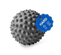 9 cm Fascia Ball for Trigger Points & Deep Tissue - Gentle Spiky PVC Massage Ball for Plantar Fasciitis, Neck, Back & Foot Pain - Portable Massager, Dark Grey (Dark Grey)