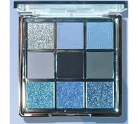 9-Color Eyeshadow Palette with Shimmer, Matte & Sparkle Finishes - Blue Pure Desire Style, Highly Pigmented Waterproof Long-Lasting Formula, Blendable Texture for Bold or Natural Eye Makeup (Blue)