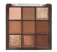 9-Color Neutral Nude Brown Eyeshadow Palette - Matte & Shimmer Makeup Palette Set for Smokey Eye,Highly Pigmented,Cool Toned Nude Taupe & Bright Eyeshadows,Long Lasting Eye Shadow Palettes for Women