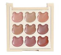 9 Colors Lip Gloss Palette - Matte Finish, Portable Makeup Cosmetics, High Pigmentation Shades for Women, Girls and Teens | Perfect Moving School Dating R