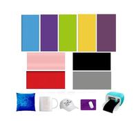 9 Colour Infusible Transfer Ink for Cricut Joy, Solid Colour Infusible Ink 11.5 x 30.5 cm Infusible Transfer Paper Insoluble Sublimation Ink Sheet for Heat Press Machine for T-Shirt, Cup, Coaster